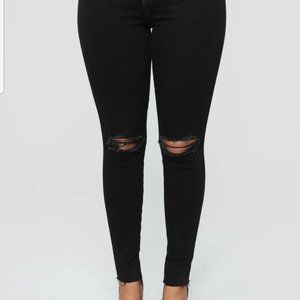 SHE BAD distressed‎ skinny jeans